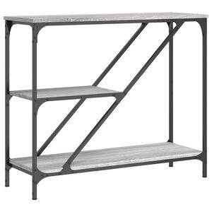 vidaXL sz&uuml;rke sonoma sz&iacute;nű szerelt fa konzolasztal 88,5x30x75 cm