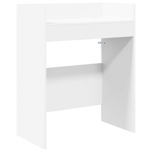 vidaXL DJ Asztal Feh&eacute;r 102 x 45 x 102 cm Szerelt Fa