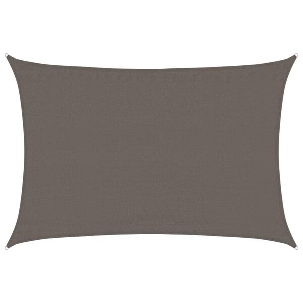 vidaXL antracitszürke HDPE napvitorla 160 g/m² 3,5 x 4,5 m