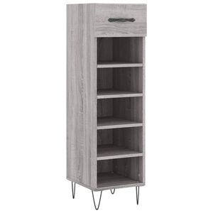 vidaXL sz&uuml;rke sonoma sz&iacute;nű szerelt fa cipősszekr&eacute;ny 30 x 35 x 105 cm