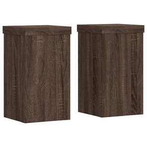 vidaXL 2 db barna t&ouml;lgy szerelt fa n&ouml;v&eacute;nytart&oacute; &aacute;llv&aacute;ny 10 x 10 x 18 cm
