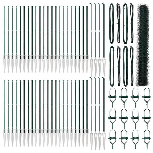 vidaXL Ker&iacute;t&eacute;soszlop Z&ouml;ld 100 x 1,2 m (36 mm h&aacute;l&oacute;) Ac&eacute;l &eacute;s PVC