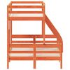 vidaXL viaszbarna tömör fenyőfa emeletes ágy 90 x 200/120 x 200 cm