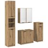 vidaXL F&uuml;rdőszoba b&uacute;tor szett 4 db Artisan t&ouml;lgy 64,5 x 33,5 x 59 cm