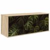 vidaXL Fals&iacute;that&oacute; TV Szekr&eacute;ny ELBURG 102 x 33 x 40 cm Sonoma T&ouml;lgy