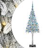 vidaXL Kar&aacute;csonyfa 300 LED-del &aacute;llv&aacute;nnyal Feh&eacute;r 180 cm PE &eacute;s Ac&eacute;l