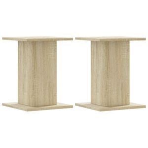 vidaXL 2 db sonoma t&ouml;lgy sz&iacute;nű szerelt fa hangsz&oacute;r&oacute;&aacute;llv&aacute;ny 30x30x40 cm