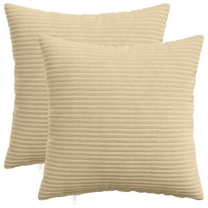 vidaXL P&aacute;rna huzat 2 db HEERLEN Sz&uuml;rke z&ouml;ld 30 x 30 cm cord