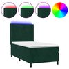 vidaXL s&ouml;t&eacute;tz&ouml;ld b&aacute;rsony rug&oacute;s &eacute;s LED-es &aacute;gy matraccal 80 x 200 cm