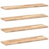 vidaXL 3 db kezeletlen t&ouml;m&ouml;r ak&aacute;cfa f&uuml;ggőpolc 100 x 20 x 2 cm
