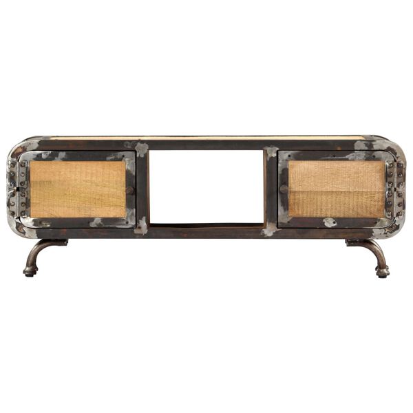 vidaXL tömör mangófa TV-szekrény 120 x 30 x 42 cm