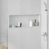 vidaXL Zuhany Niche Feh&eacute;r 90 x 30 x 9,5 cm Rozsdamentes ac&eacute;l