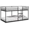 vidaXL fekete ac&eacute;l emeletes &aacute;gy matrac n&eacute;lk&uuml;l 75 x 190 cm