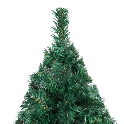 vidaXL zöld PVC műkarácsonyfa LED-ekkel és gömbszettel 150 cm