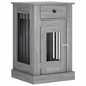 vidaXL Kutya ketrec b&uacute;tor Sz&uuml;rke Sonoma 50 x 47,5 x 80 cm Szerelt Fa