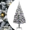 vidaXL Mű kar&aacute;csonyfa 300 LED-del Feh&eacute;r 240 cm PVC &eacute;s Ac&eacute;l &eacute;s Műanyag