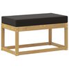 vidaXL K&uuml;lt&eacute;ri Sz&eacute;k Pad p&aacute;rn&aacute;val Feh&eacute;r 80 x 43 x 45 cm T&ouml;m&ouml;r Ak&aacute;cfa