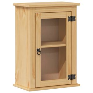 vidaXL Corona t&ouml;m&ouml;r fenyőfa fali f&uuml;rdőszobaszekr&eacute;ny 45 x 27 x 64,5 cm