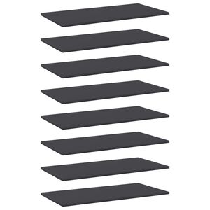 vidaXL 8 db sz&uuml;rke forg&aacute;cslap k&ouml;nyvespolc lap 80 x 40 x 1,5 cm