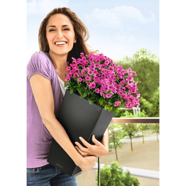 LECHUZA Cubico Color 30 ALL-IN-ONE 13138 palasz&iacute;nű vir&aacute;gtart&oacute;