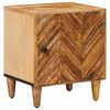vidaXL &Eacute;jjeli asztal Barna 40 x 33,5 x 46 cm T&ouml;m&ouml;r Mang&oacute;f&aacute;t