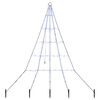 vidaXL LED Kar&aacute;csonyf&aacute;k talajr&aacute;ccsal K&eacute;k 182 cm F&eacute;m