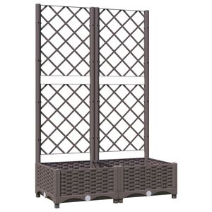 vidaXL barna polipropil&eacute;n r&aacute;csos kerti &uuml;ltetől&aacute;da 80 x 40 x 121,5 cm