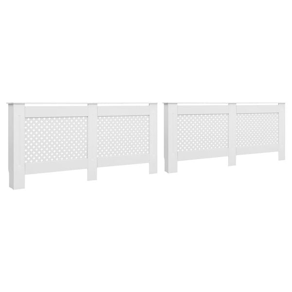 vidaXL 2 db feh&eacute;r MDF radi&aacute;torburkolat 172 x 19 x 81,5 cm