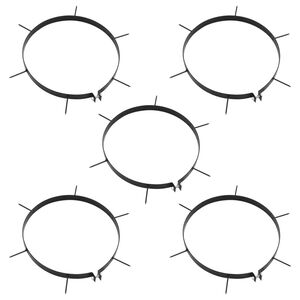 vidaXL vas gyepszellőztető bilincsek 5 db t&uuml;sk&eacute;vel &Oslash; 30 cm