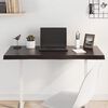 vidaXL s&ouml;t&eacute;tbarna kezelt t&ouml;m&ouml;r asztallap 100x60x(2-4) cm