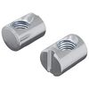 vidaXL Hord&oacute; anyacsavar 2 db Ez&uuml;st M6 x 13 mm Vas