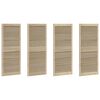 vidaXL Sz&eacute;fajt&oacute; 4 pcs Term&eacute;szetes 140,5 x 2,1 x 59,5 cm T&ouml;m&ouml;r fenyőfa