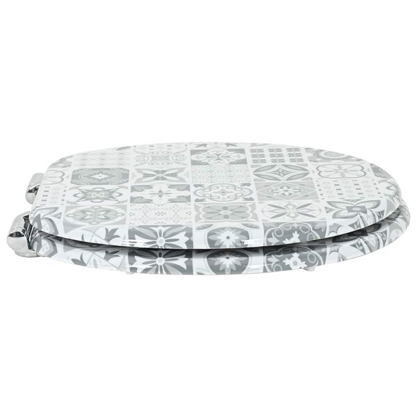 vidaXL WC &uuml;lőke 2 pcs K&eacute;k &eacute;s feh&eacute;r porcel&aacute;n 44 x 38 cm MDF lap