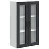 vidaXL Fali &uuml;veges szekr&eacute;ny PORTO Fekete 60 x 31 x 100 cm Szerelt Fa