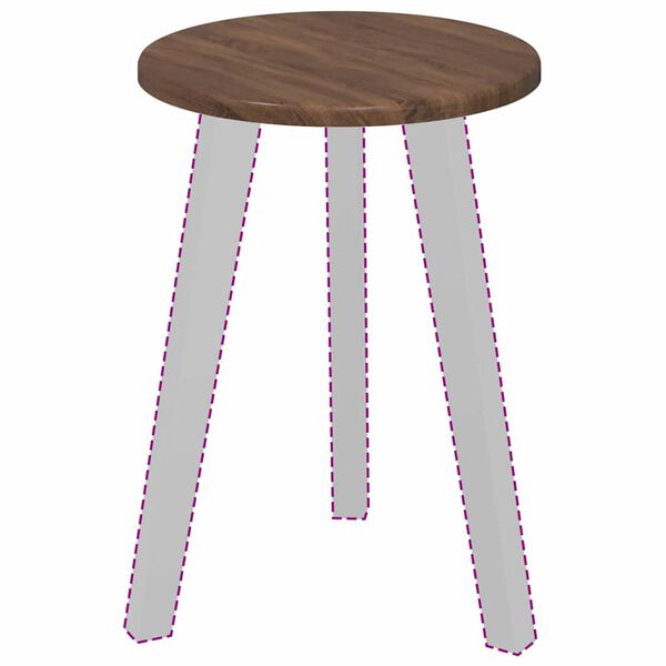 vidaXL Asztallap barna tölgy 30 x 30 x 1,5 cm Faanyag