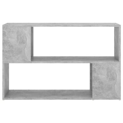 vidaXL betonszürke forgácslap könyvszekrény 100 x 24 x 63 cm