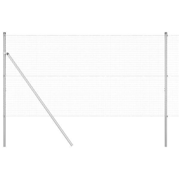 vidaXL Ker&iacute;t&eacute;soszlop Ez&uuml;st 10 x 1,2 m (25 x 25 mm h&aacute;l&oacute;) Ac&eacute;l