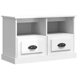 vidaXL magasf&eacute;nyű feh&eacute;r szerelt fa TV-szekr&eacute;ny 80 x 35 x 50 cm