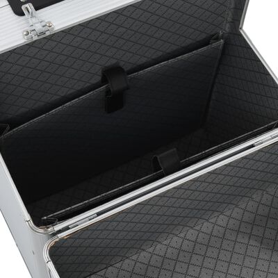 vidaXL ezüstszínű alumínium pilótabőrönd 39 x 47 x 25 cm