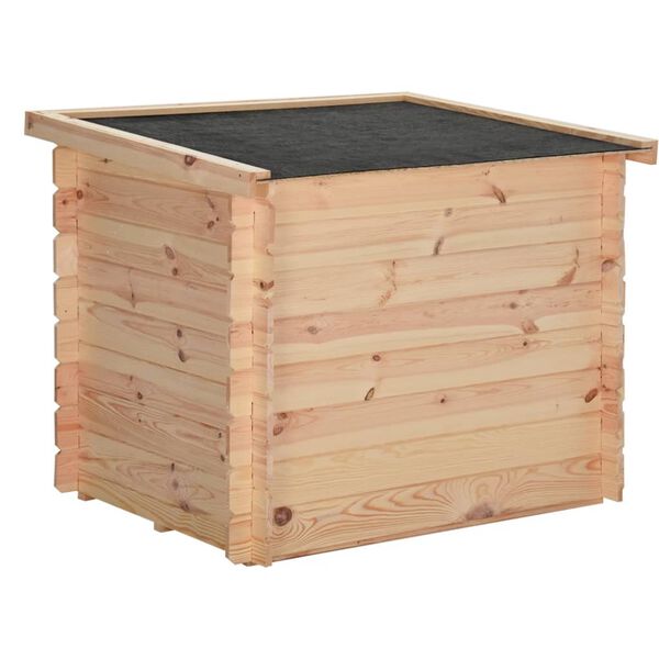 vidaXL t&ouml;m&ouml;r fenyőfa kutyah&aacute;z 102,5x88x84 cm 14 mm