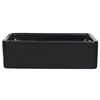 vidaXL négyszögletes, fekete kerámia mosdókagyló 41 x 30 x 12 cm