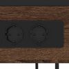 vidaXL &Eacute;jjeliszekr&eacute;ny Barna T&ouml;lgy 40 x 27 x 76 cm Faanyag