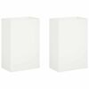 vidaXL Kerti cser&eacute;p 2 db Feh&eacute;r 50 x 30 x 75 cm Hidegen hengerelt ac&eacute;l