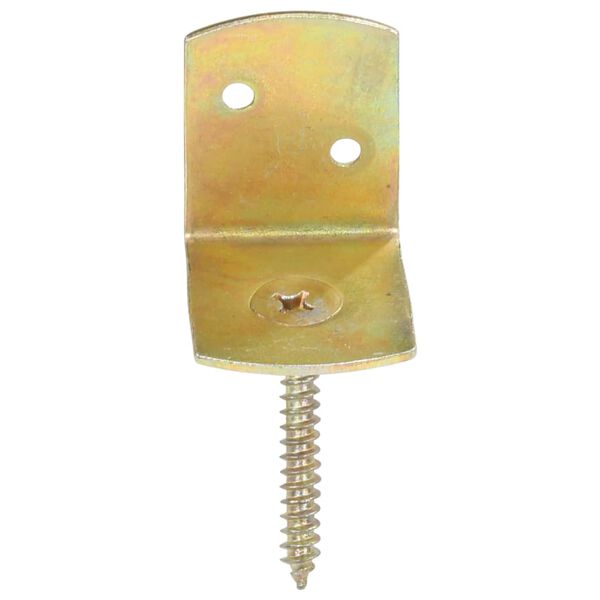 vidaXL 48 db L alak&uacute; horganyzott f&eacute;m ker&iacute;t&eacute;spaneltart&oacute;