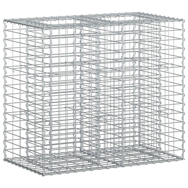 vidaXL Gabion emelt &aacute;gy Ez&uuml;st 90 x 50 x 80 cm Horganyzott ac&eacute;l