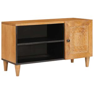 vidaXL TV egys&eacute;gek polcokkal Vil&aacute;gos Barna 80 x 33 x 46 cm Faanyag