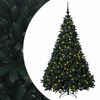 vidaXL S&ouml;t&eacute;tz&ouml;ld műkar&aacute;csonyfa g&ouml;mb&ouml;kkel 240 cm 300 LED Meleg feh&eacute;r