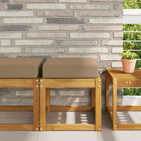 vidaXL K&uuml;lt&eacute;ri &uuml;lőp&aacute;rna T&oacute;psz&iacute;nű 40 x 40 x 8 cm 100% poli&eacute;szter