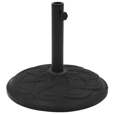 vidaXL fekete kerek beton napernyő talp 15 kg