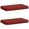 vidaXL 2 darabos padp&aacute;rna VUGHT 2 pcs 100% poli&eacute;szter Piros